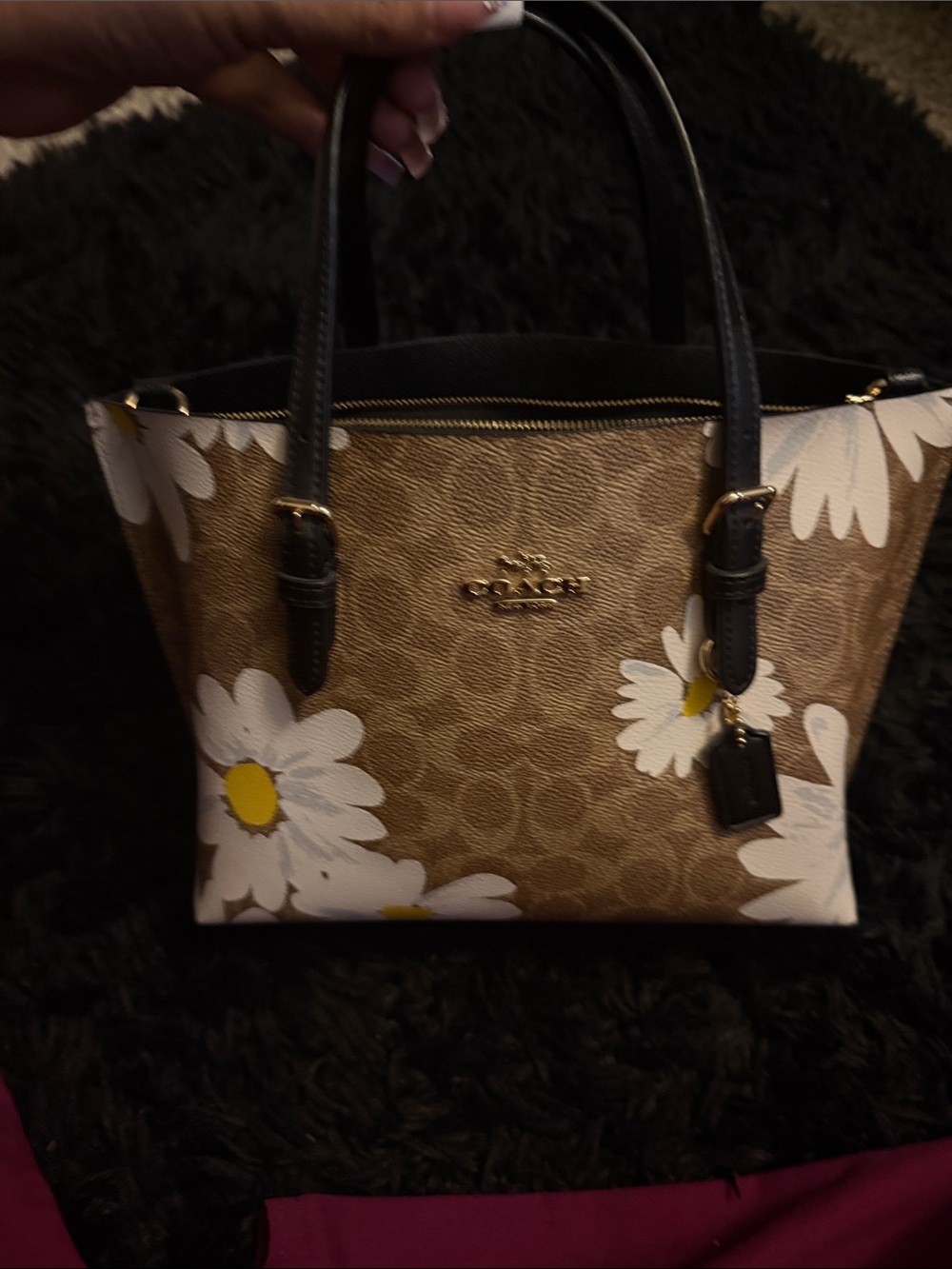 Coach Mollie tote 25 Daisy Print